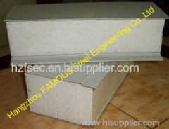 Glass Wool Rock Wool Insulated Sandwich Panels For Prefabricated House