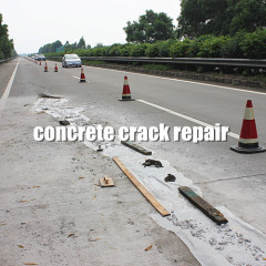 High strength concrete repair mortar for filling large concrete cracks and holes