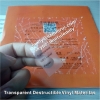 Custom Jumbo roll of transparent clear destructible vinyl rolls
