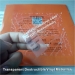 Transparent self adhesive destructible vinyl