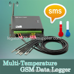 Multipoint Temperature GSM Data Logging