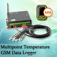 Multipoint Temperature GSM Data Logging