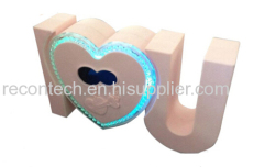 New design I LOVE YOU mini lightenng bluetooth speaker