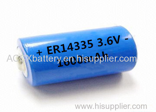 ER14335 2/3aa lithium battery 14335 3.6v 1600mAh