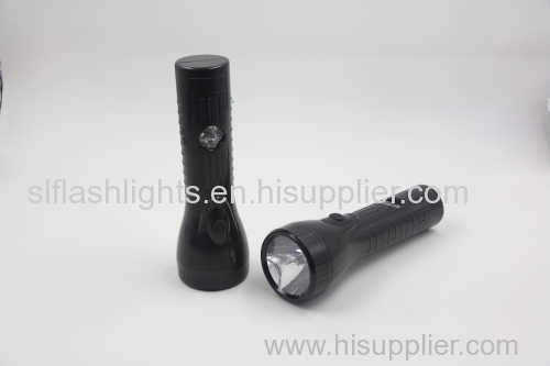 Double switch Plastic Rechargeable flashlight