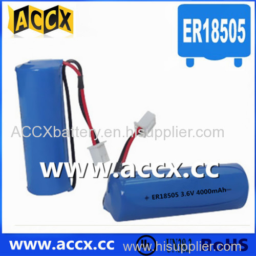 18505 3.6V 4000mAh lithium thionyl chloride A size battery manufacturer