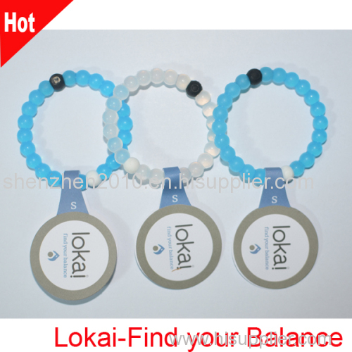  2015 new hot selling find your balance sports dead sea bracelet with logo 