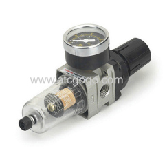 pneumatic air filter pressure regulator high quality smc type 1/4 1/2 with pressure guage copper filter cartridge