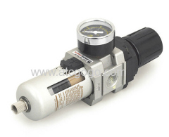 pneumatic air filter pressure regulator high quality smc type 1/4 1/2 with pressure guage copper filter cartridge