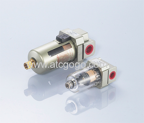 pneumatic air filter pressure regulator high quality smc type 1/4 1/2 with pressure guage copper filter cartridge