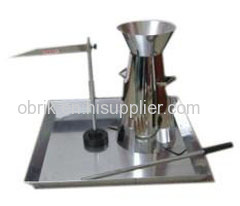 Stainless steel slump test apparatus