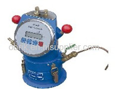 Mortar containing gas meter