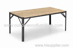 The old elm desktop iron feet Coffee table