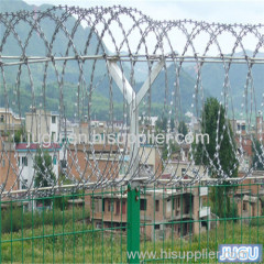 hot dipped galvanized concertina wire fence