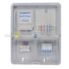 KXTMB-M101 single pahse high performance transparent electric meter box-card type up-down structure