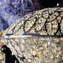 Classical modern decorative lamp carved hollow crystal lamp originality crystal table lamps