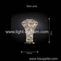 Classical modern decorative lamp carved hollow crystal lamp originality crystal table lamps