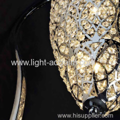 Laser cutting technology S type crystal floor lighting Stainless steel lamp