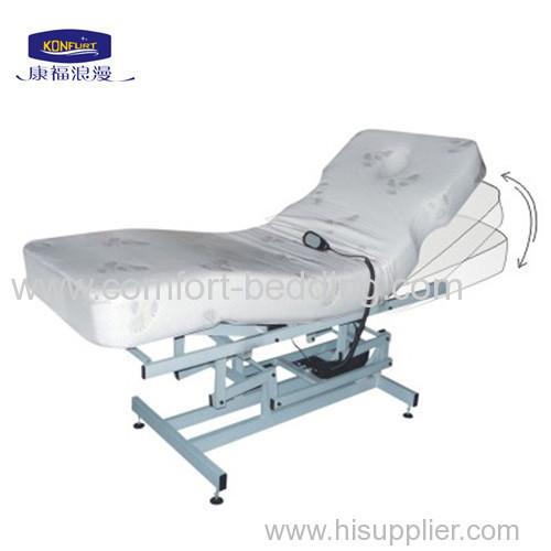 Facial adjustable bed