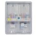 KXTMB-801M single pahse eight meters with main-control box transparent electric meter box left-right structure