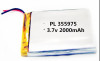 355975 high quality 3.7v lithium polymer battery rechargeable