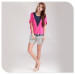 Apparel & Fashion Shirts & Blouses Fake V neck twinset blouse bamboo short sleeves T shirt