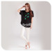 Apparel & Fashion Shirts & Blouses Ladies Crew neck loose styling T-shirt casual wear leaves printing
