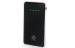 Black Mobile portable polymer power bank output 2.1a 5v With 4 LED light display