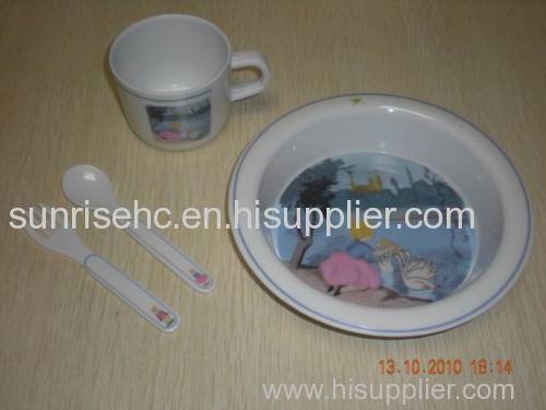 melamine kids dinner set