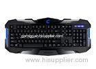 Humanized design blue led mechanical gaming keyboard with membrane button