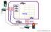 Red / Green Single Channel traffic lighting systems for Avoiding Traffic Jam in Parking Passage