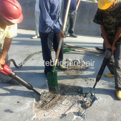 How to repair potholes in concrete bridge deck