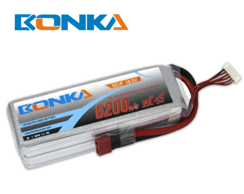 6200mah 18.5V 35C/70C 5S lipo battery for rc helicopter