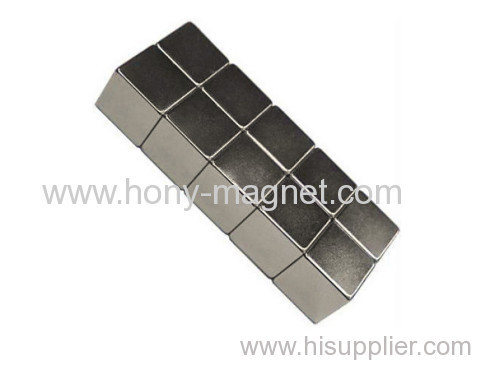 Block NdFeB Magnet Zinc Coating