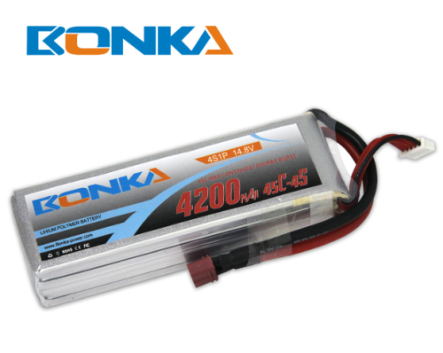 4200mah-4S-45C lipo battery for rc helicopter