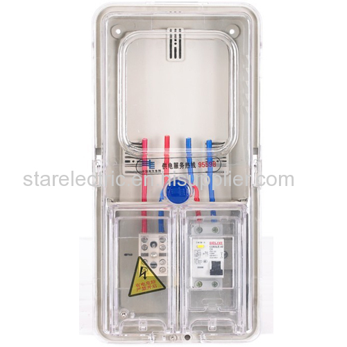 KXTMB-D101/102/103 single pahse high performance transparent electric meter box- digital type up-down structure