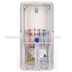 KXTMB-C101/102/103 single pahse high performance transparent electric meter box-card type up-down structure