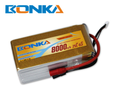 8000mah -6S-25C lipo battery for multicopter