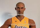 Kobe Bryant Wax Figure / Realistic Wax Sculptures For Museum Display , Memorial Hall