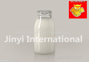 Clear Empty Glass Milk Bottles