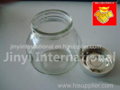 Clear Empty Glass Sugar Cans