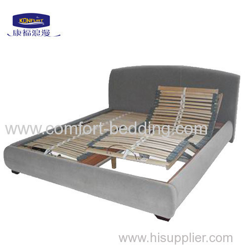 Modern Wooden slat Adjustable Bed