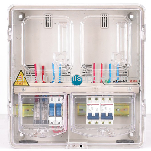 KXTMB-201/202/203 electricity larceny prevention single pahse two meter transparent electric meter box up-down structure