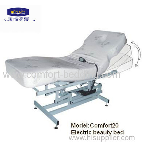 Electric lifting beauty bed