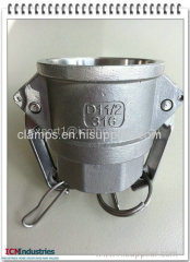 Stainless steel camlock couplings 4" part D made in china
