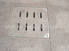 Stainless steel well cover trapdoor
