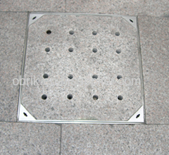 Stainless steel well cover trapdoor