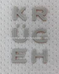 Tagless Iron on Silicone label for knitting clothing
