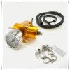 Universal Adjustable Fuel Pressure Regulator For Diesel Kit Oil 0-160psi Gauge Universal Black -6AN