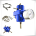 Aluminum Fuel Pressure Regulator Kit AN 6 6-AN Fitting Gauge Braided Line Blue